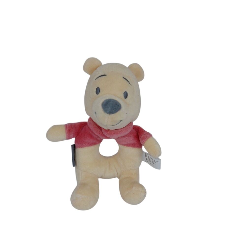 Hallmark Classic Winnie Pooh Rattle Plush Grasping Ring Circle Stuffed